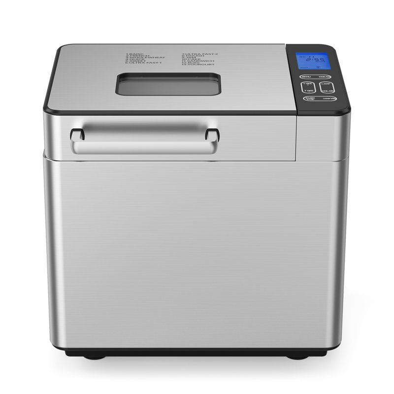 Simzlife Bread Maker, 2LB Dough & Bread Maker Machine with Auto Fruit and Nut Dispenser, Fit for 3 Loaf Sizes & 3 Crust Colors