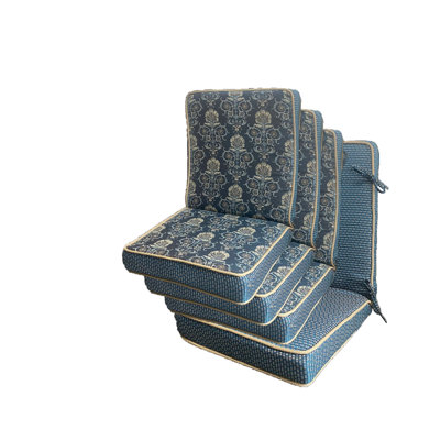 Coussin de siège / dossier d'extérieur 4 pièces Bungalow Rose