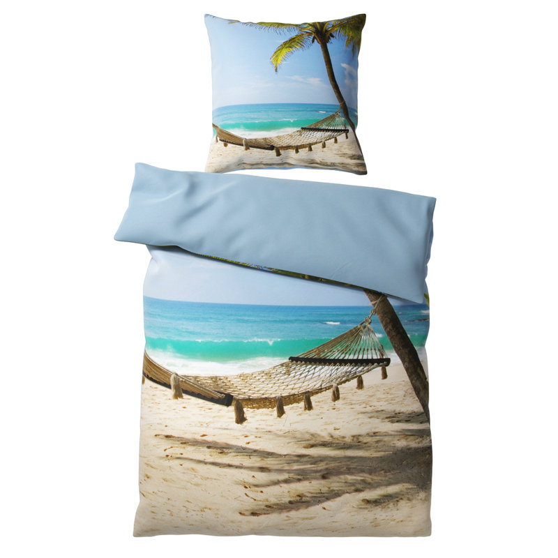 Cotton No Pattern Duvet Cover Set with Pillowcases Included