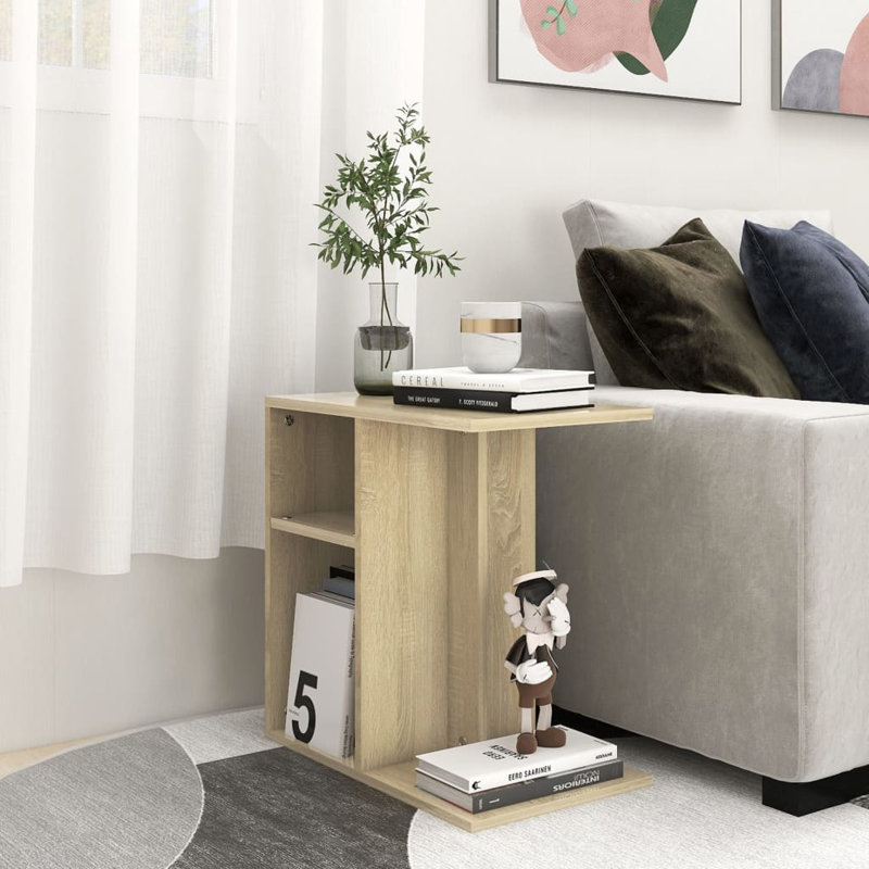 vidaXL Side Table Engineered Wood Home Furniture Coffee Table Multi Colors, Sonoma Oak, Sonoma Oak