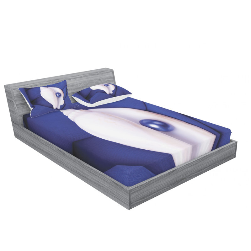 Microfiber Sheet Set, Queen Sheet Set with Fitted Sheet