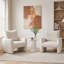 Chaise d'appoint rembourrée moderne, canapé simple surdimensionné et confortable pour le salon-296172490