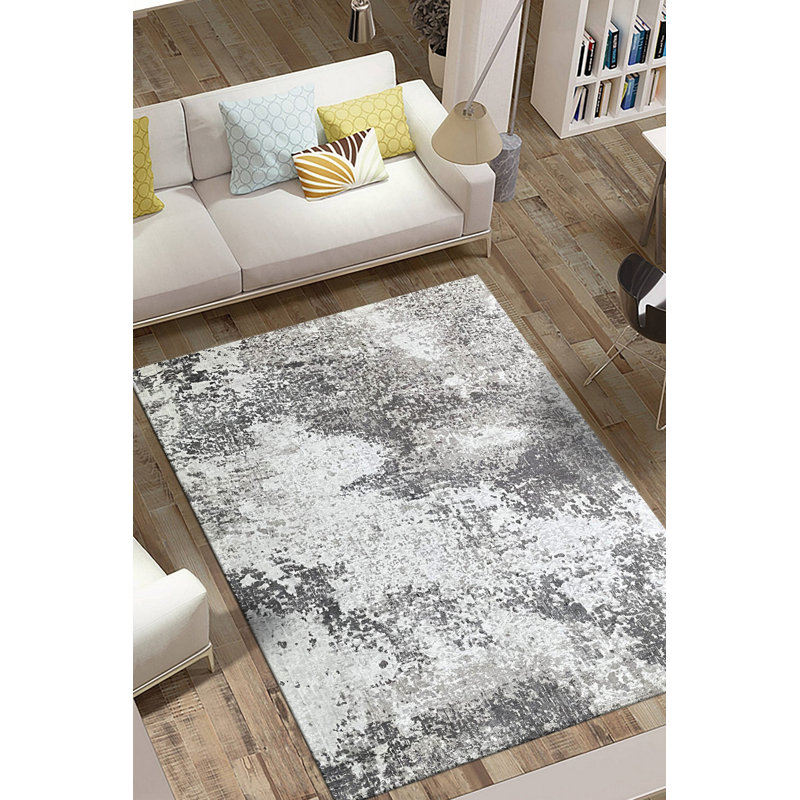 Hand Knotted Wool Abstract Area Rug