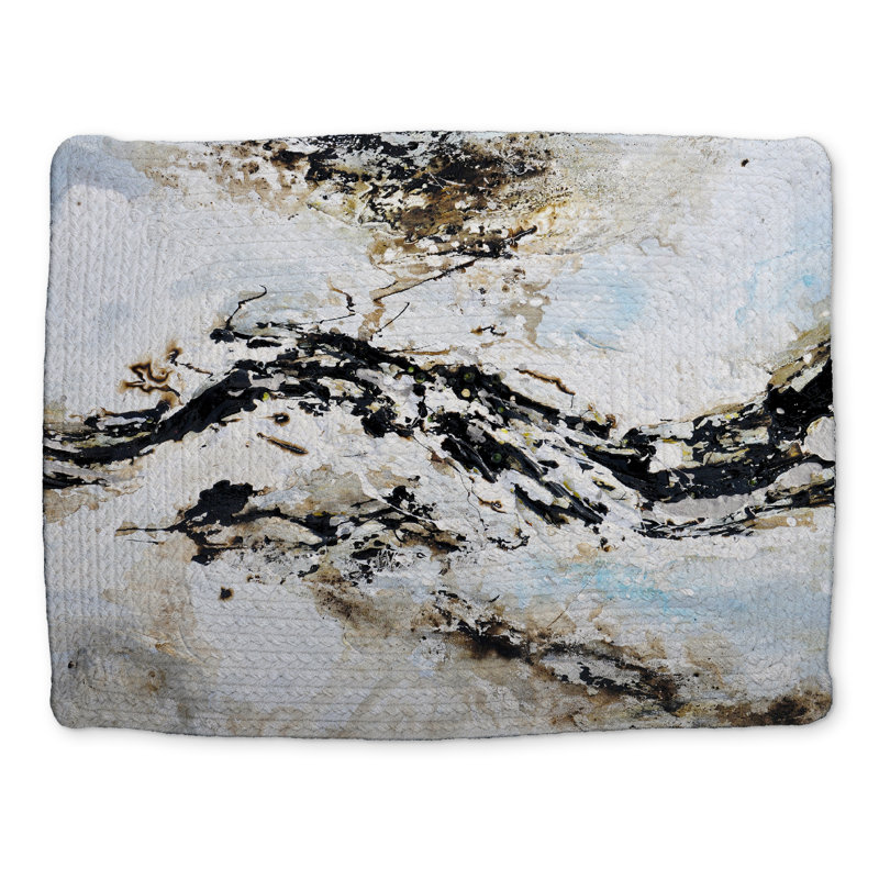 Abstract Modern Shapes Braided Polyester Placemat - Home Decor