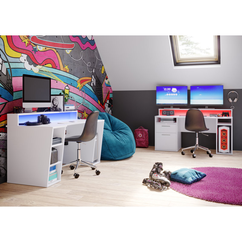 Bottorff Computer Desk, White Matt