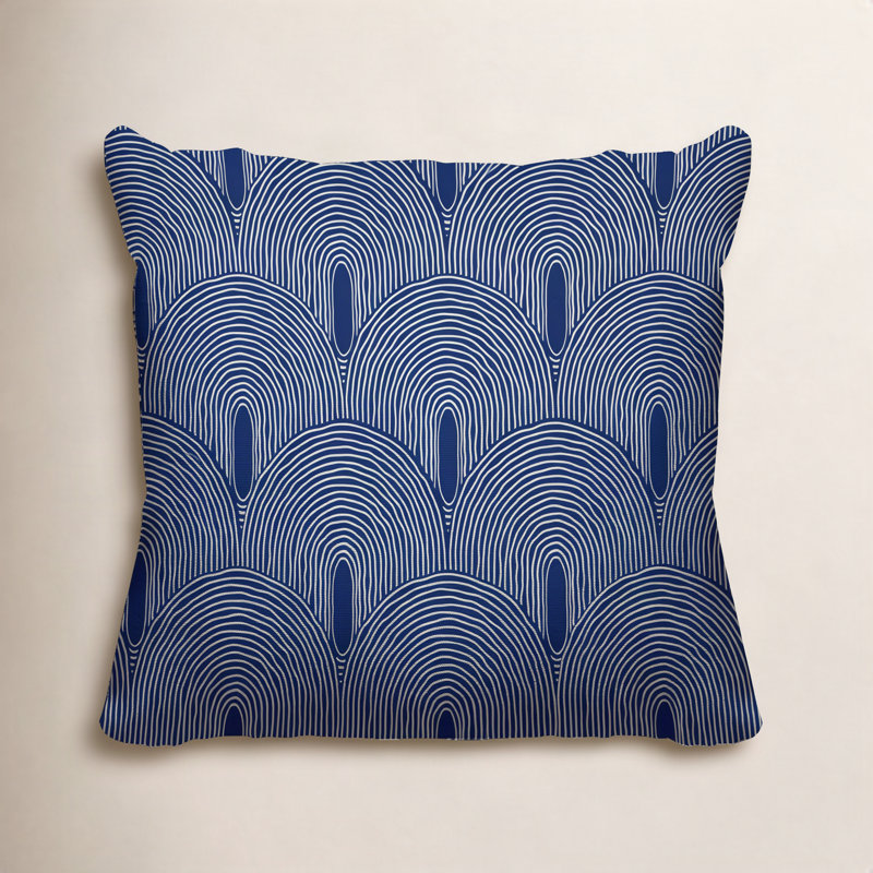 Coussin Limpo, L 17 po x H 17 po, Bleu marine
