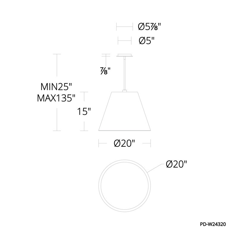 Myla 1 - Light LED Pendant, 4000k
