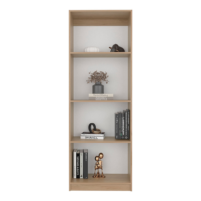 Bibliothèque, 5 tablettes, bois manufacturé