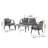 Casual Comfort Modern Patio Multi-Person Table and Chair Set-979844770