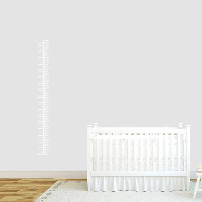 Abstract Non-Wall Damaging Growth Chart Decals, White