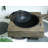 Wood-Fueled Outdoor Fireplace With Elegant Wood Grain - 28.01In D X 24.3In W 17.97In H, 15.17Lb, Magnesium Oxide, Antique Dark Grey, Garden Heating Grey Fire Pit High, Deep, Wide,