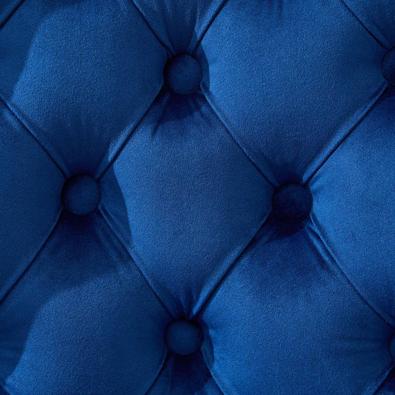 Tabourets de bar pivotants en velours de luxe avec hauteur réglable (ensemble de 2), Bleu