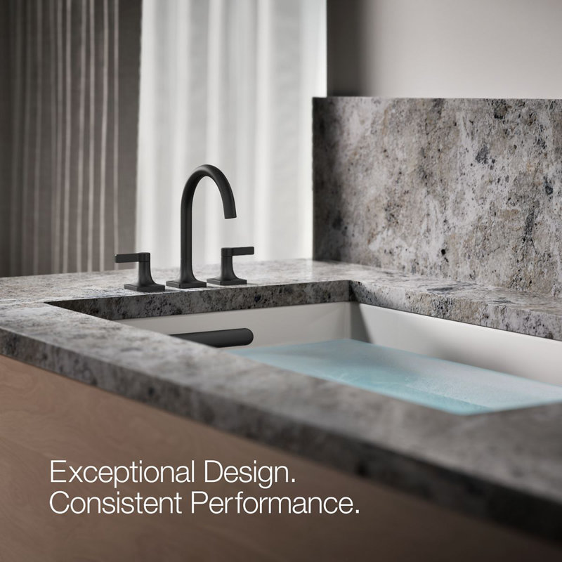 Deck Mounted Bath Faucet, Matte Black