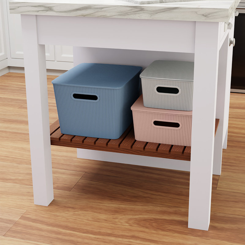 GLAD™ Storage Bin with Lid, Pack of 6, Gray