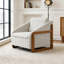 Fauteuil en tissu d'ameublement Chenille-37367235