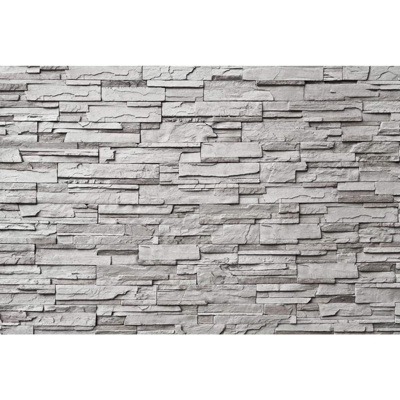 Papier peint brique pelez et collez, L 100 po x l 144 po