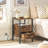Pake 2 - Drawer 23.6" Tall Iron Nightstand with Storage and Built-In Outlets-94716331-132363138