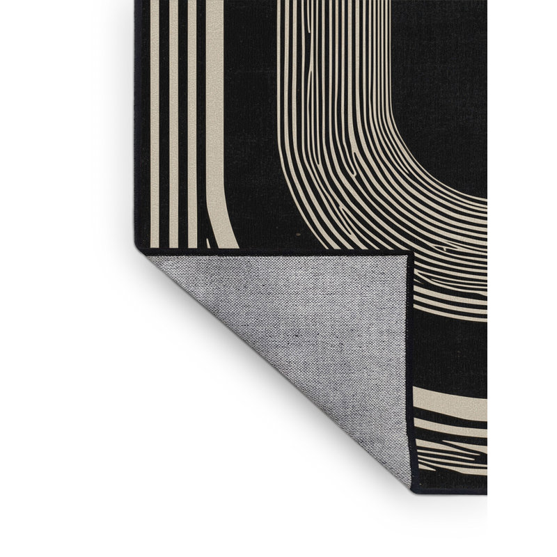 Tapis arc-en-ciel moderne et audacieux lavable à la machine Hubbard, 8 x 10