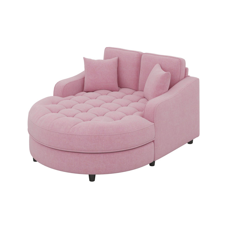 Méridienne avec méridienne moderne et élégante, Rose