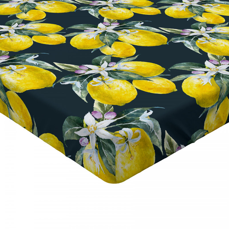 Floral Microfiber Floral Fitted Sheet, Full Fitted Sheet