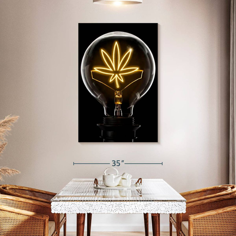 Ampoule Senne Marijuana, H 48 po x l 32 po