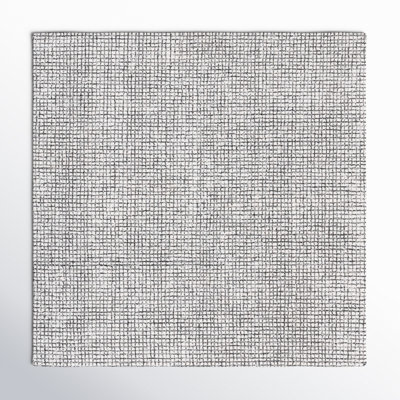 Rowe Ivory Black Hand-Tufted Checkered Rug