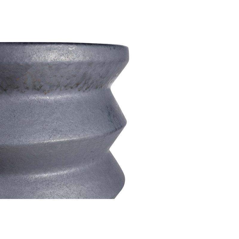 Provenance Signature Outdoor Round Side Table, Pewter
