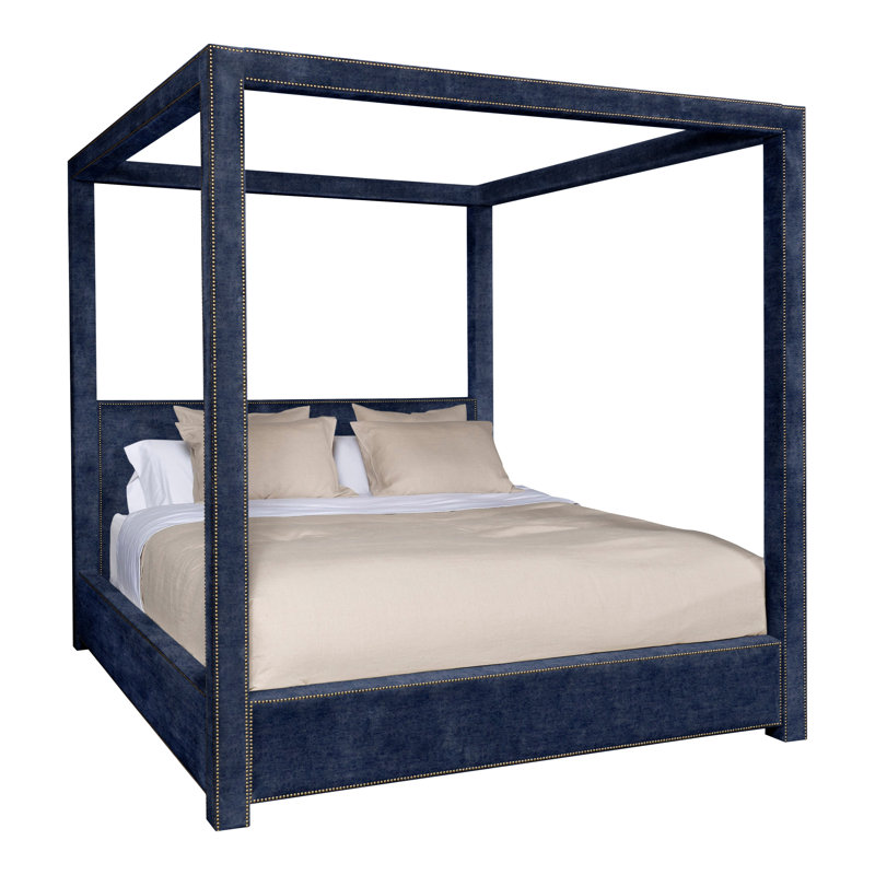 Eastwood By Thom Filicia Upholstered Canopy Bed, Nomad Sand, Queen, Yes