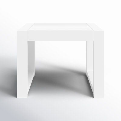 Hoyt 20.48” Outdoor Aluminum End Table