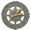 16" Compass Rose Clock-482753994