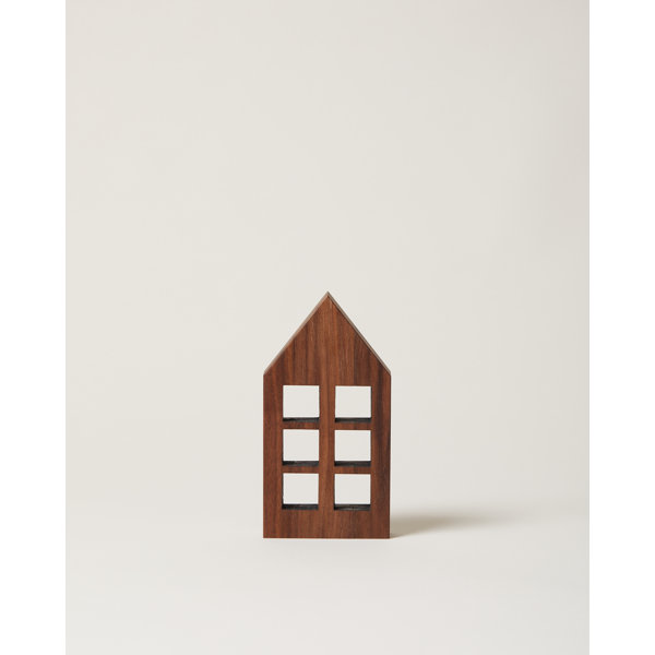 Farmhouse Pottery Crafted Wooden Houses - Walnut - Brownstone | Wayfair