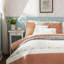 Ensemble de courtepointe en percale de coton 6 pièces avec coussins Coral King / Cal King-119417006-119417008