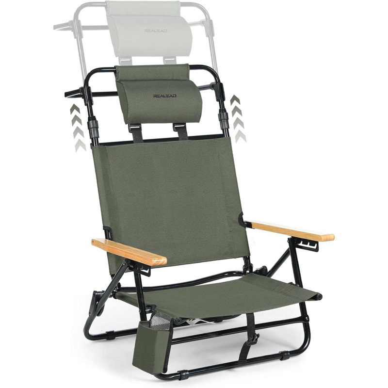 Chaise de plage Teruo, Vert