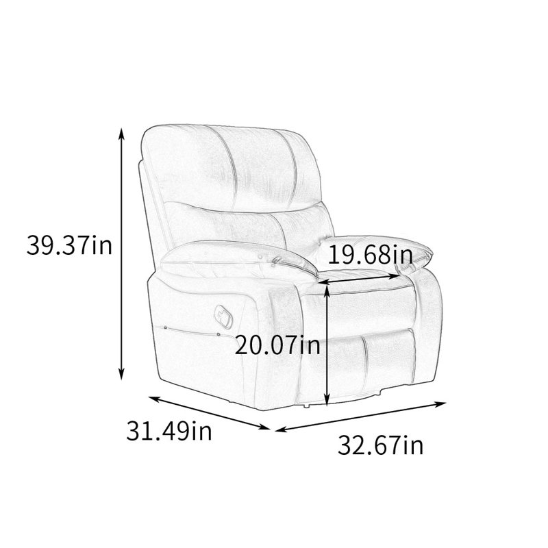 Fauteuil inclinable multifonctionnel ergonomique, Bleu marine