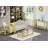 55" Tempered Glass Coffee Table for Living Room Modern Center Table with Stainless Steel Frame,Elegant Rectangular Accent Cocktail Sofa Table for Home Office-576699042-576699053