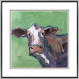 Brown Cow Painting by Joseph Mota