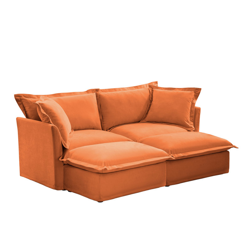 Canapé en chenille de luxe luxueux