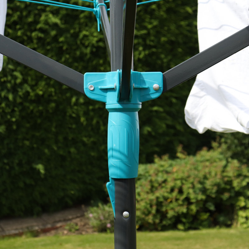 Plastic Rotary / Umbrella Clothesline, 112cm H x 12cm W x 12cm D