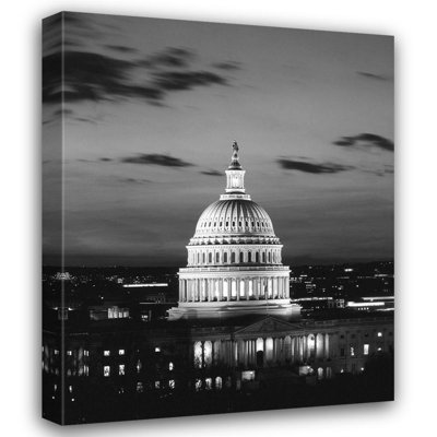 «Latitude Run® Highsmith, Carol Gallery, art sur toile tendue: U.S. Capitol, Washington D.C.