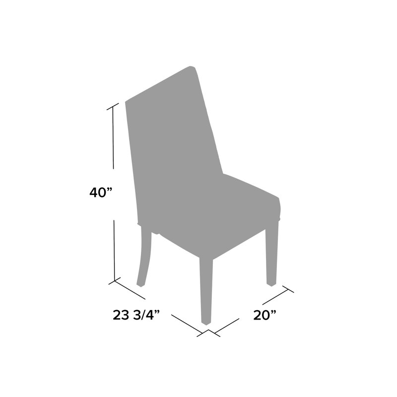 Chaise d'appoint en lin gris Reber