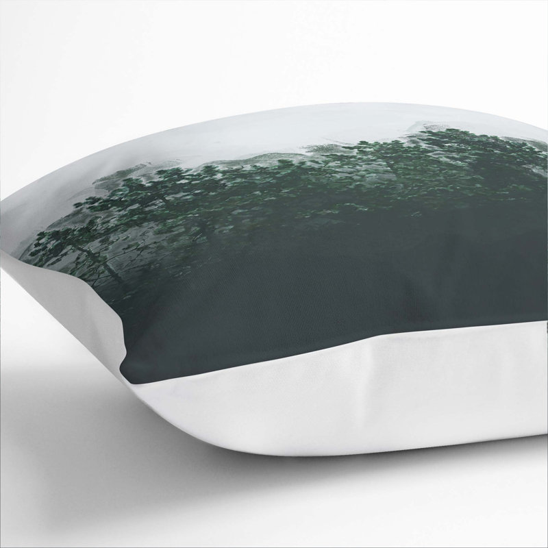 Square Throw Cushion, 40cm H x 40cm W x 15cm D, White