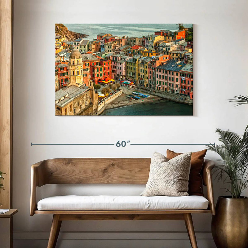 Lilie Vernazza dans les Cinque Terre, Italie, H 30 po x l 45 po