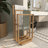 Brown Wood Sleek Modern Quilt Rack