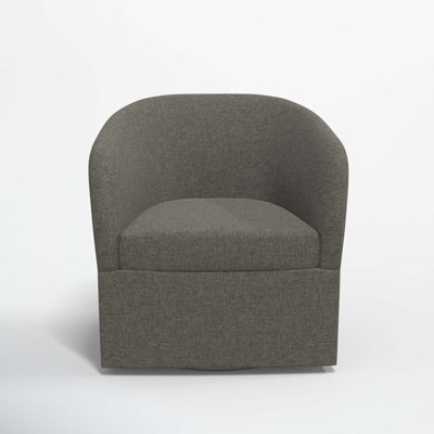 Lesia Upholstered Swivel Barrel Chair