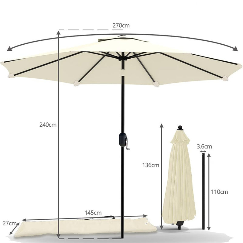 270cm Beach Parasol