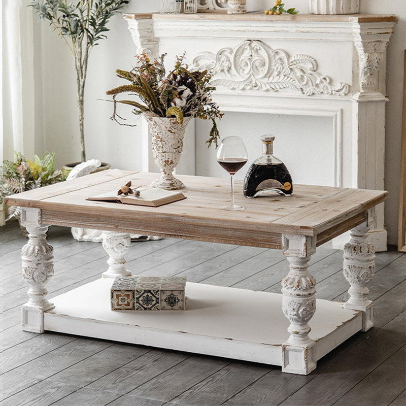 Table basse rectangulaire de style américain