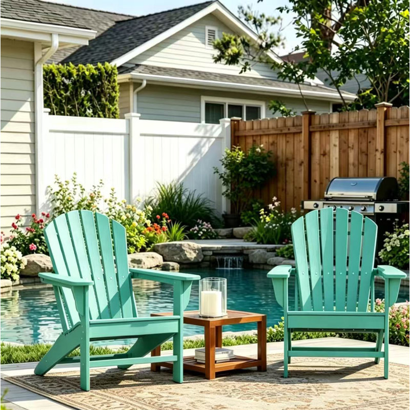 Arneson Outdoor Adirondack Chair, Aruba Blue