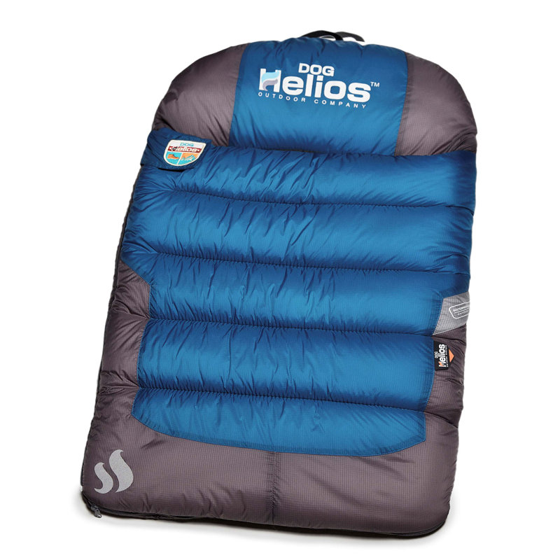 Helios Blue Waterproof Outdoor Travel Dog Bed with BlackShark Technology