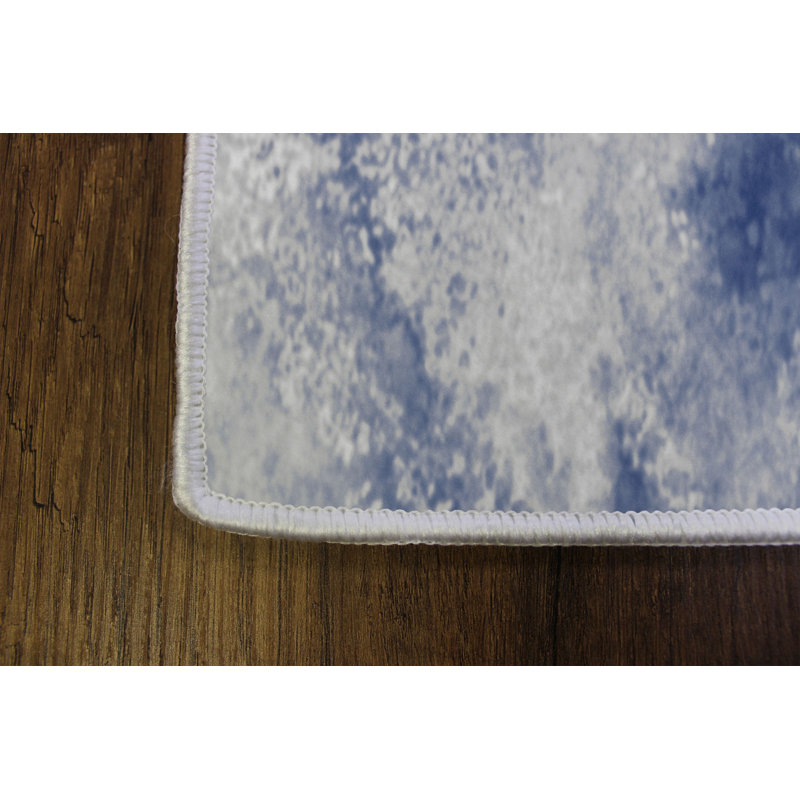 Elegant Hall Carpet, 3D Digital Print Design, 3.9 x 4.9 ft | 100% Polyester, Antibacterial, Non-Slip PVC Dot Underside, Pile Height: 0.04 in, Machine Washable, Perfect for Living Room & Entryway Decor