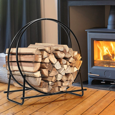 Marquelle 37.5'' W Metal Log Rack